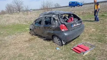 Takla atan otomobildeki Derin öldü; 3 yaralı