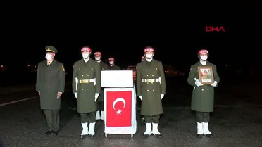 HAKKARİ KUZEY IRAK ŞEHİDİ TÖRENLE MEMLEKETİNE UĞURLANDI