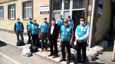 Türk Diyanet Vakfı'ndan 100 Tomarzalı aileye iaşe paketi