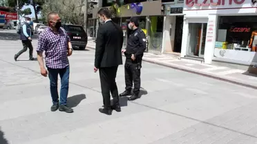 Manyas'ta tam kapanma da meydan ve caddeler boşaldı