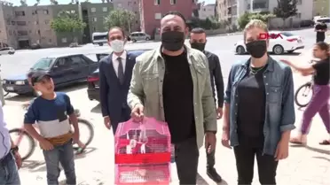 MERSİN 10 YAŞINDAKİ MELİSA'YA MUHABBET KUŞU SÜRPRİZİ