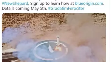 BLUE ORIGIN, UZAY TURİZMİ ROKETİ İÇİN BİLET SATIŞINA BAŞLIYOR