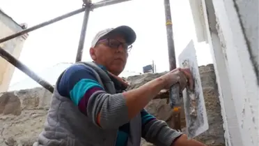 SEMA USTA, ELİNDE MALAYLA 23 YILDIR İNŞAATLARDA
