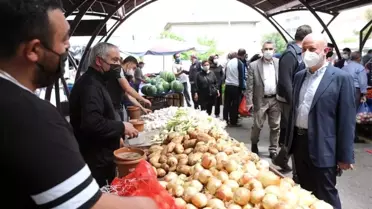 Kocasinan Belediye Başkanı Çolakbayrakdar, pazar yerlerini denetledi