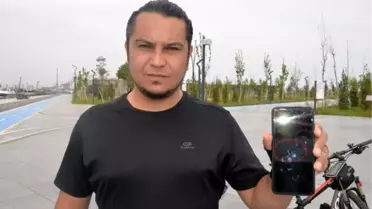Bisiklet kullanırken yılan saldırısına uğradı