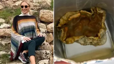 Bakan Ersoy'un eşi 'Korkunç bir görüntü' notuyla paylaştı! Meyve suyu paketinde mide bulandıran cisim