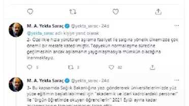 YÖK'ten yüz yüze eğitim için 'eylüle kadar aşılanma' talebi