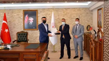 SGK heyetinden Kaymakam Çelik'e ziyaret