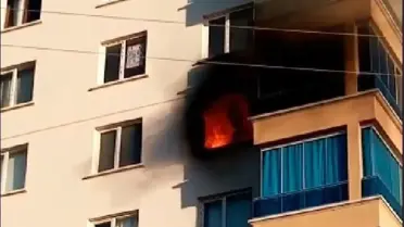 Son dakika haberi! ANKARA'DA 11 KATLI BİNADA KORKUTAN YANGIN