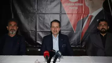 Yeniden Refah Partisi Genel Başkanı Erbakan, partisinin Milli Siyaset Akademisi programına katıldı