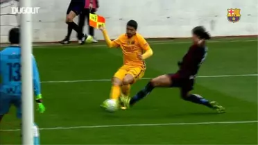 Luis Suarez ve Lionel Messi Eibar KArşısında Galibiyeti Getiriyor