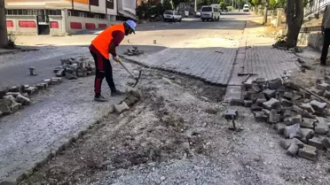 Kütahya'da kilit taşı çalışmaları