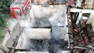 Biga'da ev yangını