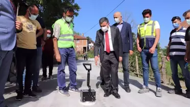 Düzce'de yollar beton oluyor