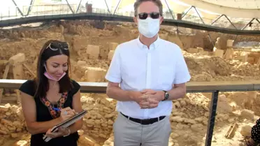 ŞANLIURFA - AB Türkiye Delegasyonu Başkanı Büyükelçi Meyer-Landrut Göbeklitepe'yi ziyaret etti