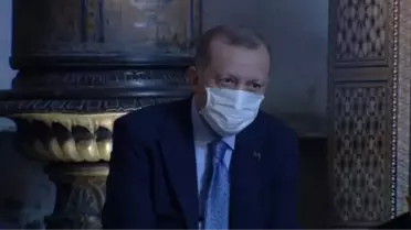 Ayasofya Camii'nde Cumhurbaşkanı Erdoğan, Kuran'ı Kerim okudu