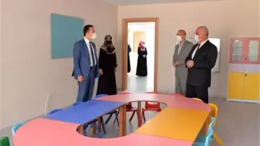 Vali Şentürk, Kur'an kursu binasında incelemelerde bulundu