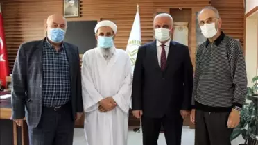 Şehit Kaymakam Safitürk'ün babasından Müftü Erhun'a ziyaret