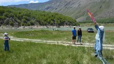 Nemrut Dağı'nda uçurtma şenliği düzenlendi