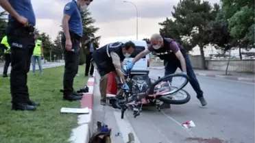 Motosiklet, bisikletli çocuğa çarptı: 2 yaralı