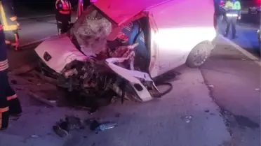 Konya'da trafik kazası: 1 ölü, 1 yaralı