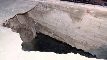 Ankara'da temeli hasar gören ve otoparkı çöken 3 katlı apartman tahliye edildi