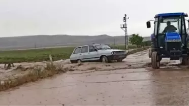 KONYA'DA SAĞANAK; TARIM ARAZİLERİ SUYLA DOLDU