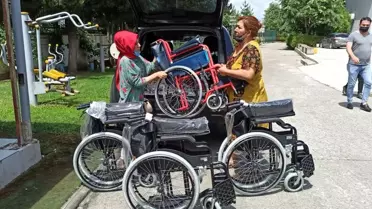 Özel öğrenciler bağışçıların hediyesi sandalyeler ile sevindi