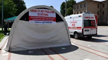 Isparta'da Kovid-19'a yönelik 6 noktada mobil aşı merkezi oluşturuldu