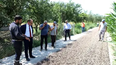 Bostanlık Mevkisinde asfaltlama çalışmaları başladı