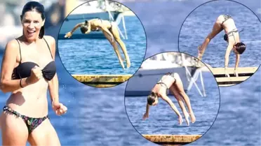 Ayça Varlıer Bodrum'da... İskeleden 'Ayça'lama!