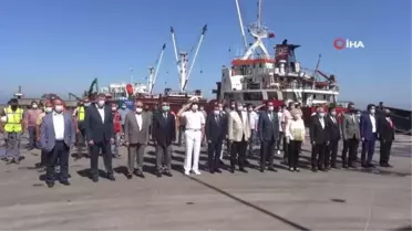 Kabotaj Bayramında batık gemiye çelenk bırakıldı