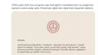Milli Eğitim Bakanı Selçuk, bu yıl emekli olacaklara mektup gönderdi Açıklaması