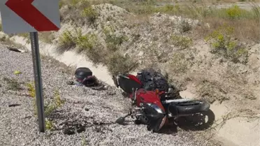 Malatya'da devrilen motosikletin sürücüsü öldü