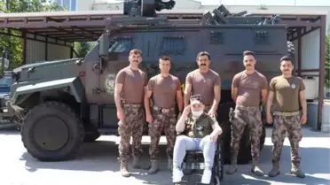 Kas hastası Merthan, bir günlüğüne özel harekatçı oldu