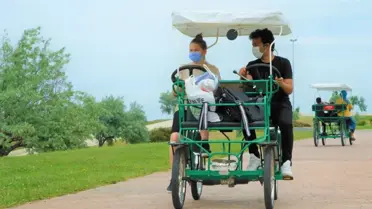 Samsun'da 'fayton bisikletler' ile çevreci geziler başladı