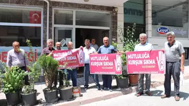 Son dakika haberi | Havza Muhtarları Derneğinden 'Mutluluğa Kur?un Sıkma, Geleceği Karartma' uygulamasına destek