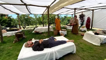 'Osmanlı payitahtı' Bursa'nın tarihi mekanlarını ve doğasını film platosuna dönüştürdüler