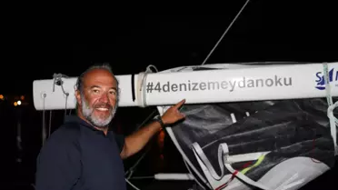Türkiye'nin dört denizini yelkenliyle hiç durmadan aşan Tolga Pamir, 16 günlük zorlu yolculuğunu anlattı Açıklaması