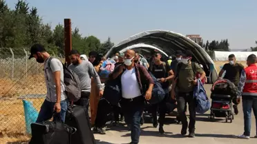 Ülkelerine bayram için giden Suriyelilerin sayısı 2 bini buldu
