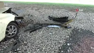 Kadıköy'de aracın çarptığı otomobil köprü duvarına çarptı: 1 yaralı