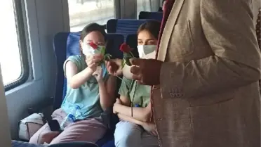15 AY SONRA 'İZMİR MAVİ TREN'İ 300 YOLCUSUYLA ANKARA'YA YOLA ÇIKTI