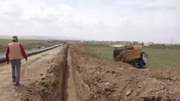 Çiçekdağı ilçesinde içme suyu ishale hattı çalışmasına başlandı