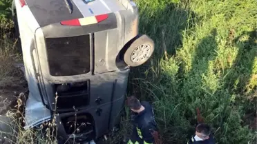 Kırklareli'de menfeze düşen hafif ticari araçtaki 2 kişi öldü