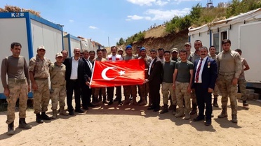 15 Temmuz gazilerinden üs bölgesine moral ziyareti