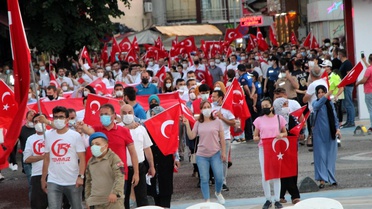 Devrek'te 15 Temmuz kalkışmasının 5. yılında vatandaşlar tek yürek oldular