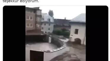 BAKAN ÇAVUŞOĞLU, AVUSTURYA'DAKİ SEL FELAKETİNDE KARAASLAN ÇİFTİNİ KURTARAN EİSENMANN İLE GÖRÜŞTÜ