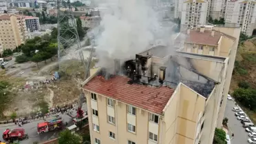 Son dakika haber: Başakşehir'de korkutan yangın