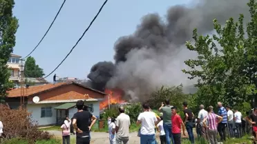 Sultanbeyli'de bayram günü çıkan yangın mahalleliyi sokağa döktü