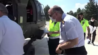 Son dakika haberleri... ESKİŞEHİR - Jandarma ekipleri helikopter destekli trafik denetimi gerçekleştirdi